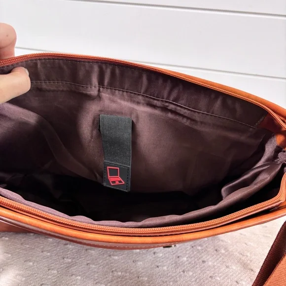 Leather Messenger Bag Vintage 15.6 Inch Laptop Briefcase Satchel Shoulder Bag - Picture 10 of 16